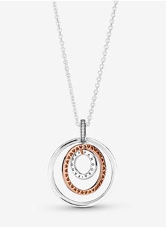 Pandora Signature Women's Fashion Versatile Classic Cubic Zirconia 925 Silver and Copper Silver Alloy Dual Color Multi Ring Pendant Necklace Gift 389483C01-60 - pzsku/Z9A49AD7965E8F3453F2AZ/45/_/1721785934/a36a0146-3455-4dca-a0c4-96bdcdeef208