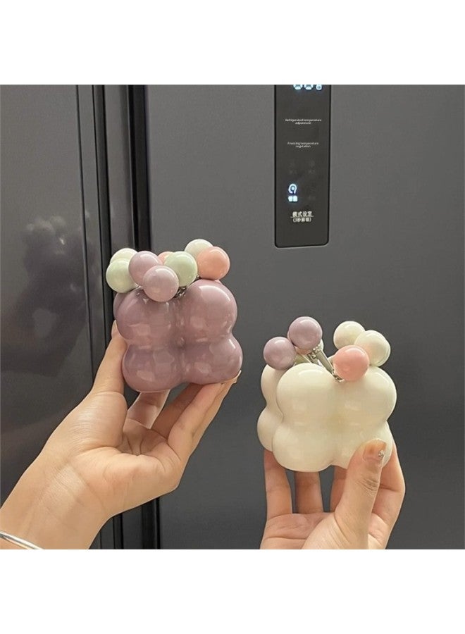 Cute Fruit Fork Suit Creative Exquisite Stainless Steel Food Grade High Color Value Household Ceramic Small Fork Storage Jar-Color:Standard-Specifications:Fruit Green + 6 Prongs - Image 3