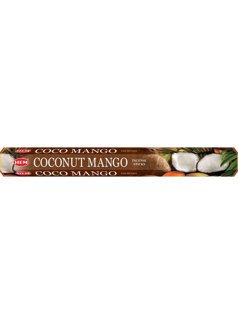 HEM Coconut Mango Incense Sticks Pack of 20