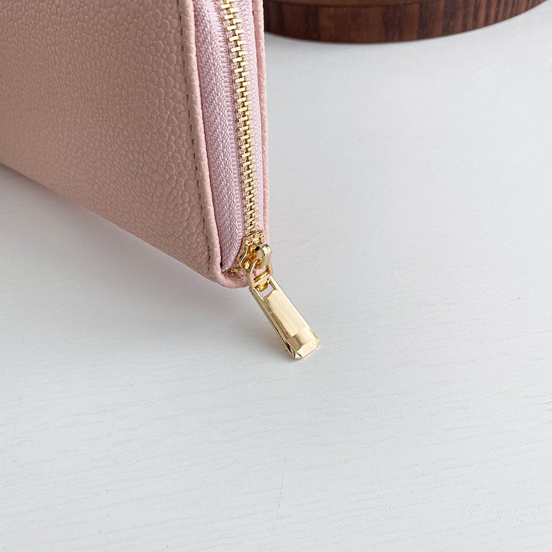 Multifunctional Solid Color PU Leather Wallet, RFID Blocking Design Portable Daily Storage Purse for Cards Cash Coin Business Use - Image 2