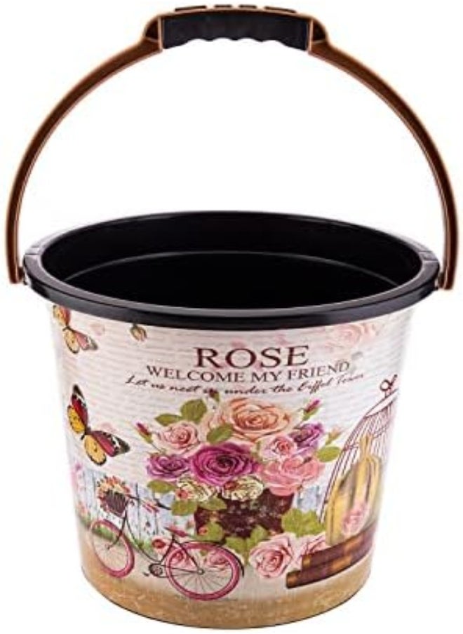 AKDC - Akdc Décor Plastic Bucket L(31Cm) Xw(31Cm) Xh(28Cm) Black - Image 1