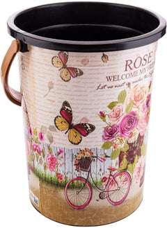 Akdc Décor Plastic Bucket L(31Cm) Xw(31Cm) Xh(28Cm) Black