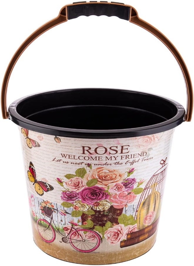 AKDC - Akdc Décor Plastic Bucket L(31Cm) Xw(31Cm) Xh(28Cm) Black - Image 1