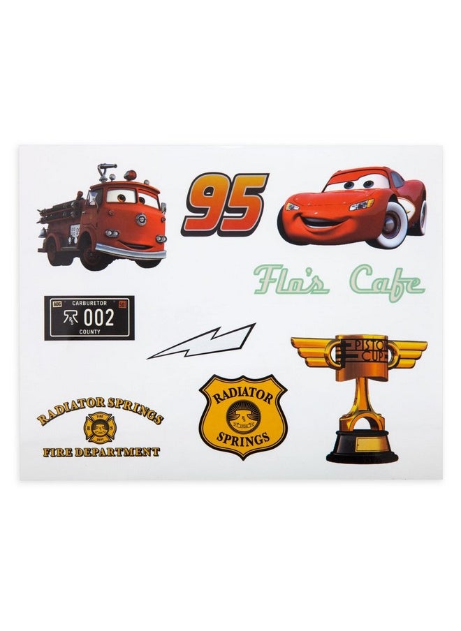Disney store Disney Cars Disney Pixar Car Play Set - Toolbox Case with Lightning McQueen & Red Die Cast Cars, Launcher, Flo's V8 Cafe, Gas Pumps, Track & More - Inspired by Disney Pixar Cars Films & Cars Land  - Image 5