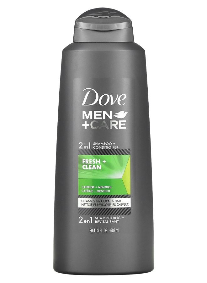 Dove Men+Care 2 in 1 Shampoo + Conditioner Fresh & Clean 20.4 fl oz (603 ml)