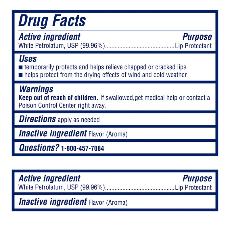Vaseline Lip Therapy Advanced Healing Lip Balm Tube 24-Pack â€“ White Petroleum Protectant, Moisturizer for Dry Lips, 0.35 Oz Ea - Image 4