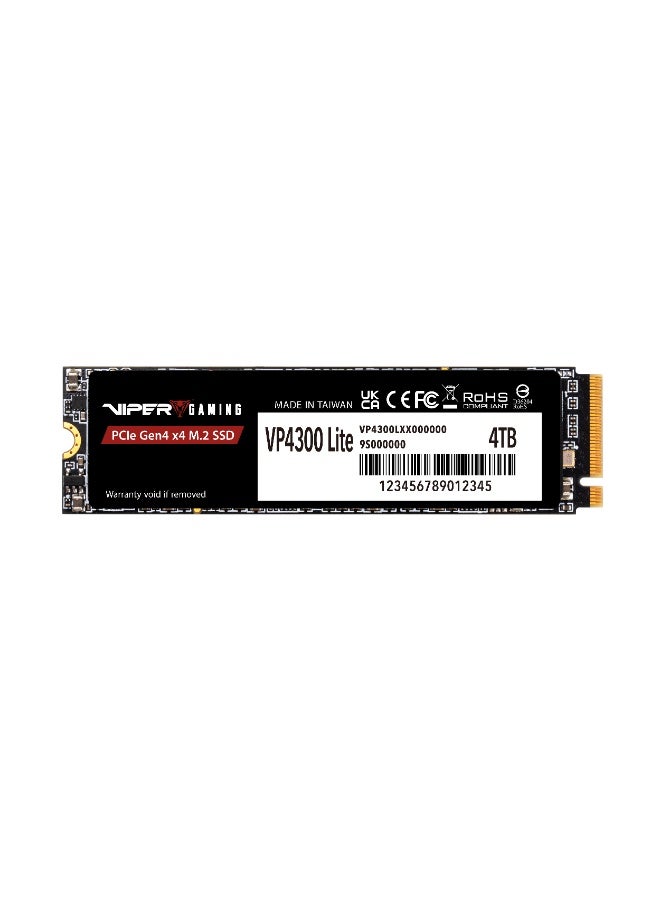 PATRIOT Viper VP4300 Lite 4TB M.2 2280 NVMe SSD, Up to 7400MB/s Read, 6400MB/s Write, PCIe Gen4x4 High Performance, PS5 Compatible, Desktop & Laptop, Graphene Heat Spreader | VP4300L4TBM28H - Image 2