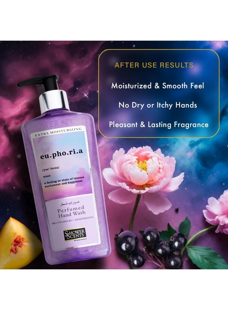 Shower Scents  Shower Scents Euphoria extra moisturizing perfumed hand wash 312ml  | Best Price UAE