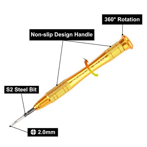 IKPEK 2Pcs SSD Screw for PS5 and 2Pcs Ring Replacement and Screwdriver for Sony PlayStation 5 Console Solid State Drive - Image 5