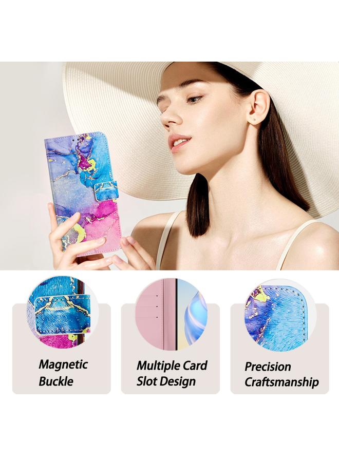 S-TOP Case For iPhone 15 Pro Art Colored Drawing Pattern Leather Phone Case - Image 5