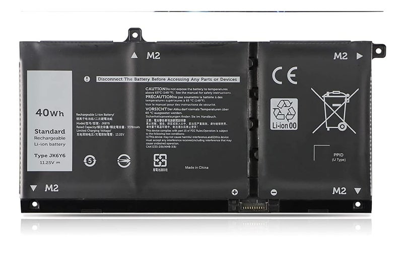 11.25V 40Wh/3Cell JK6Y6 Battery Compatible for Dell JK6Y6 C5KG6 CF5RH H5CKD Latitude 3410 3510 Series, - Image 1