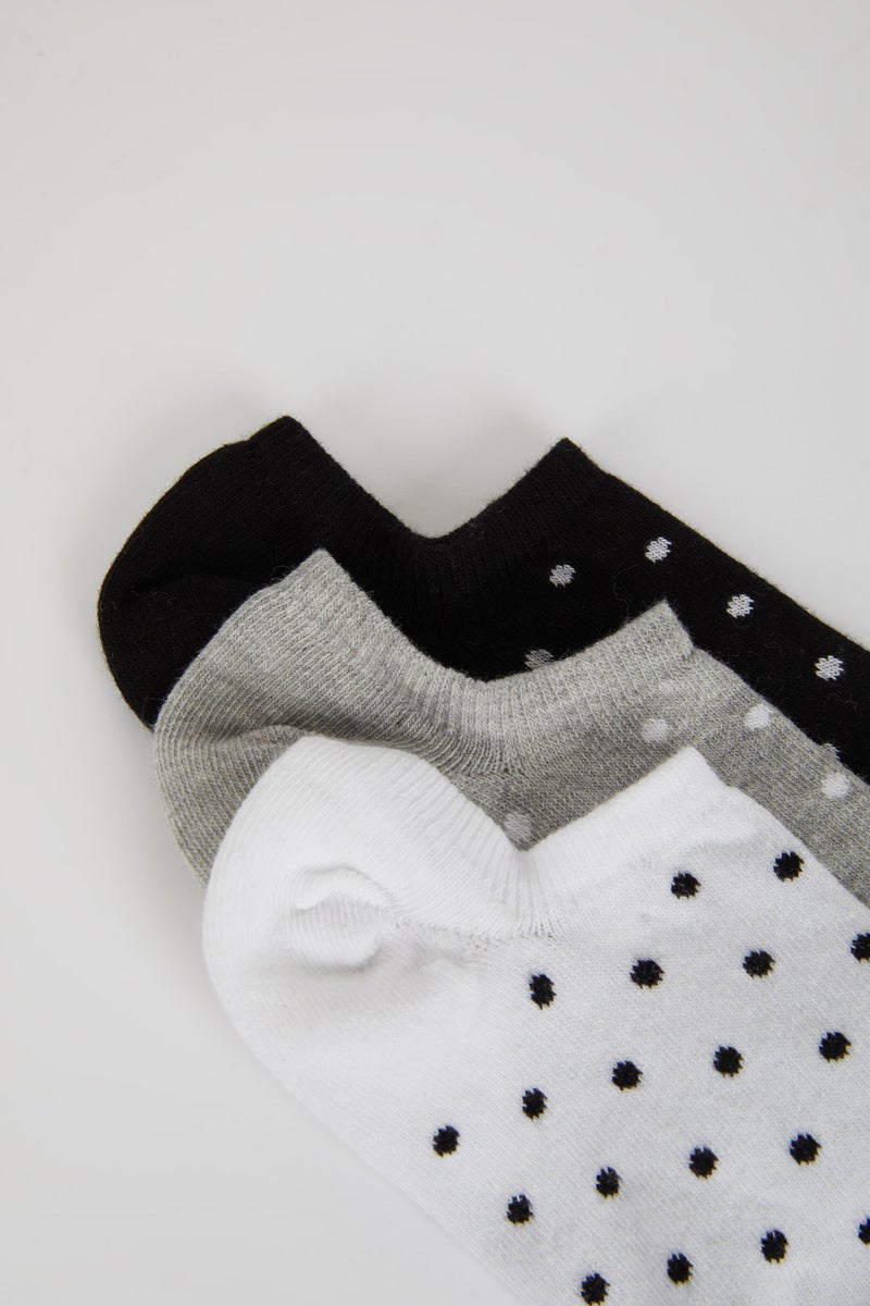DeFacto Women 3 Pack Cotton Sneaker Socks - Image 4