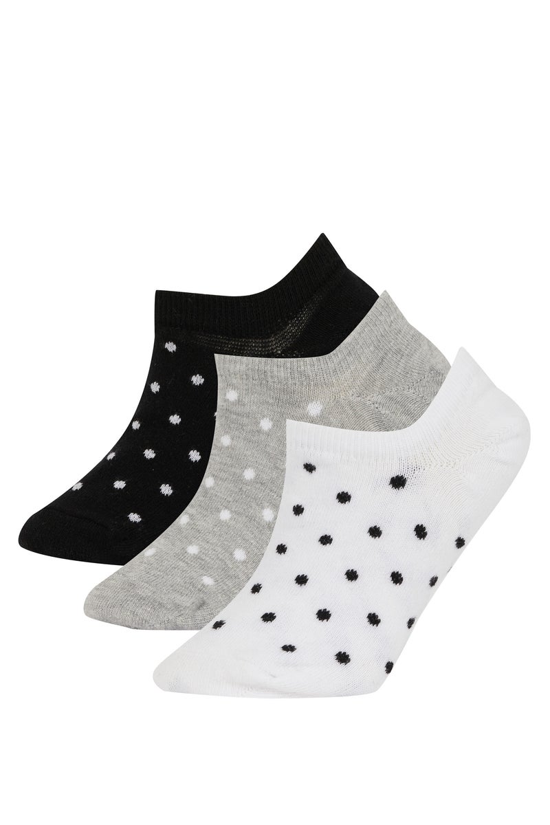 DeFacto Women 3 Pack Cotton Sneaker Socks - Image 1
