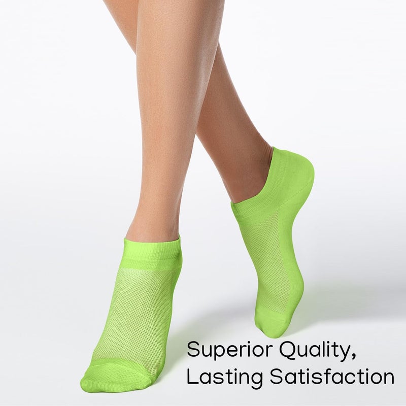 Duna Womens Socks, Ultra Thin Breathable Cotton Ankle Socks for Women, Athletic Running Low Cut No Show - Image 4