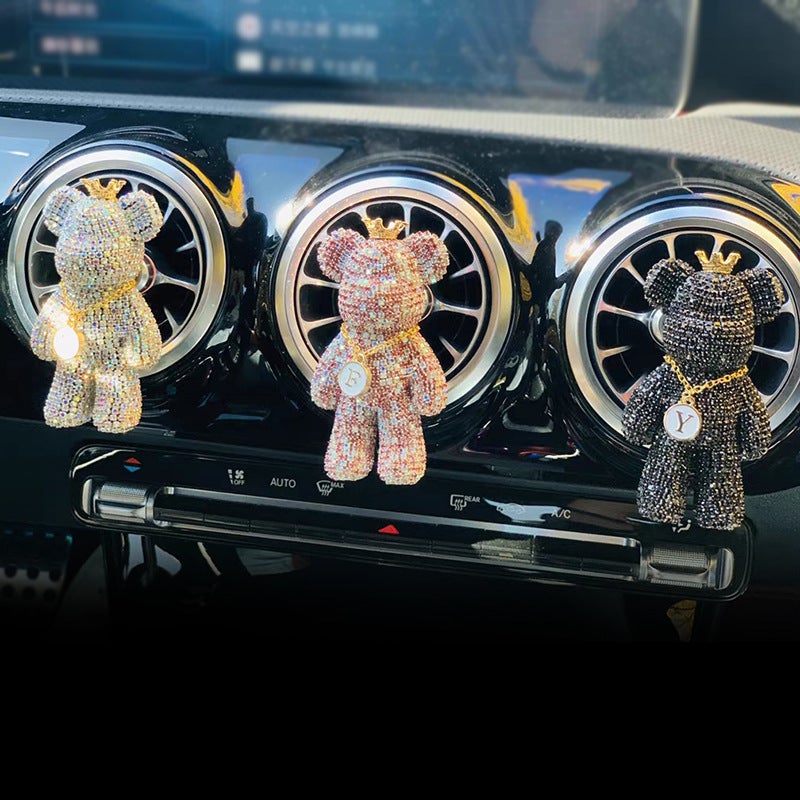 Car Perfume Car Air Conditioning Outlet Aromatherapy Light Fragrance Manufacturers Violent Bear Car Interior Decoration Ornaments - Image 3
