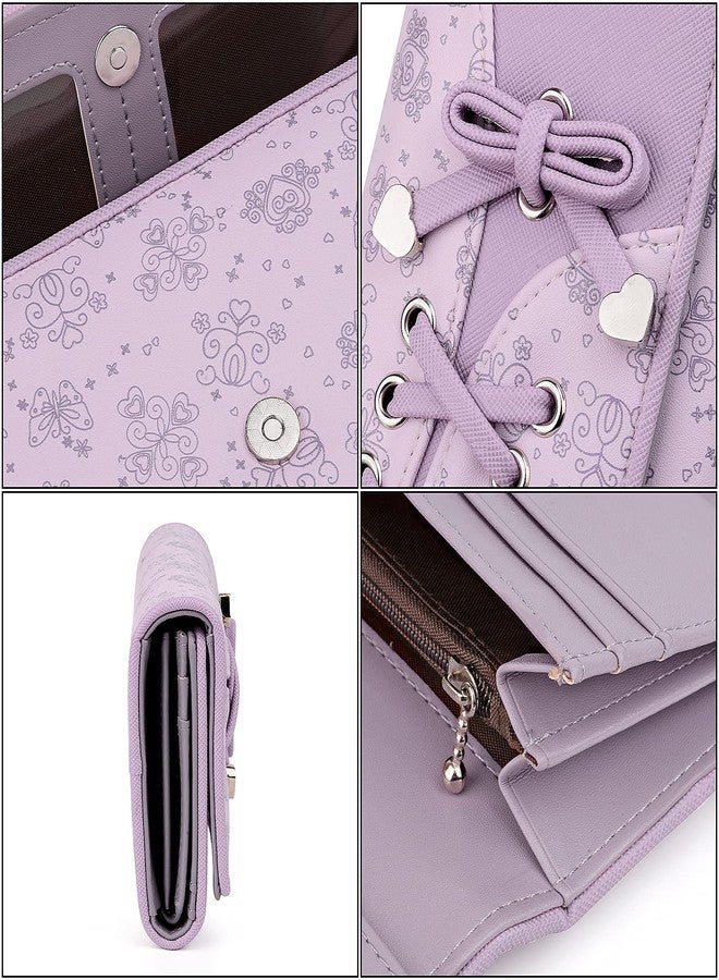 UTO RFID Wallet for Women Large Capacity PU Leather Card Holder Phone Case Zipper Pocket Purse Clutch - Image 4