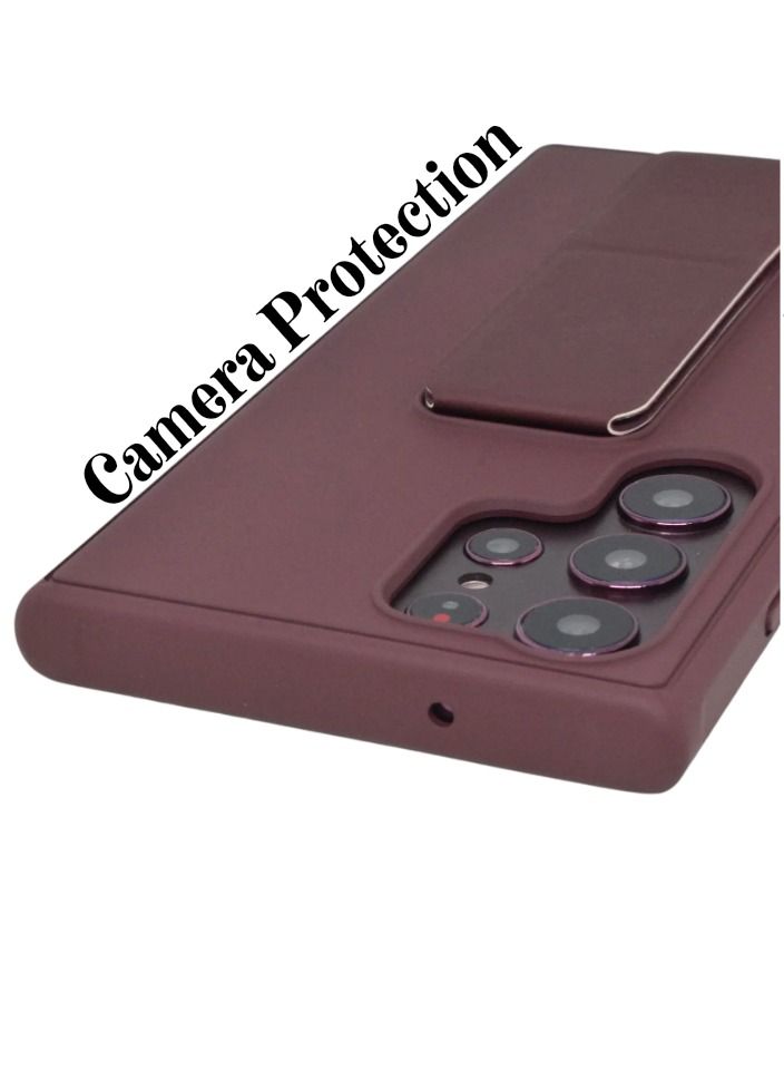 BORTONY Galaxy S23 Ultra Case Fully Covered With Finger Grip Stand Holder Anti Slip Shockproof Protective Case Cover For Samsung Galaxy S23 Ultra 5G - Image 5