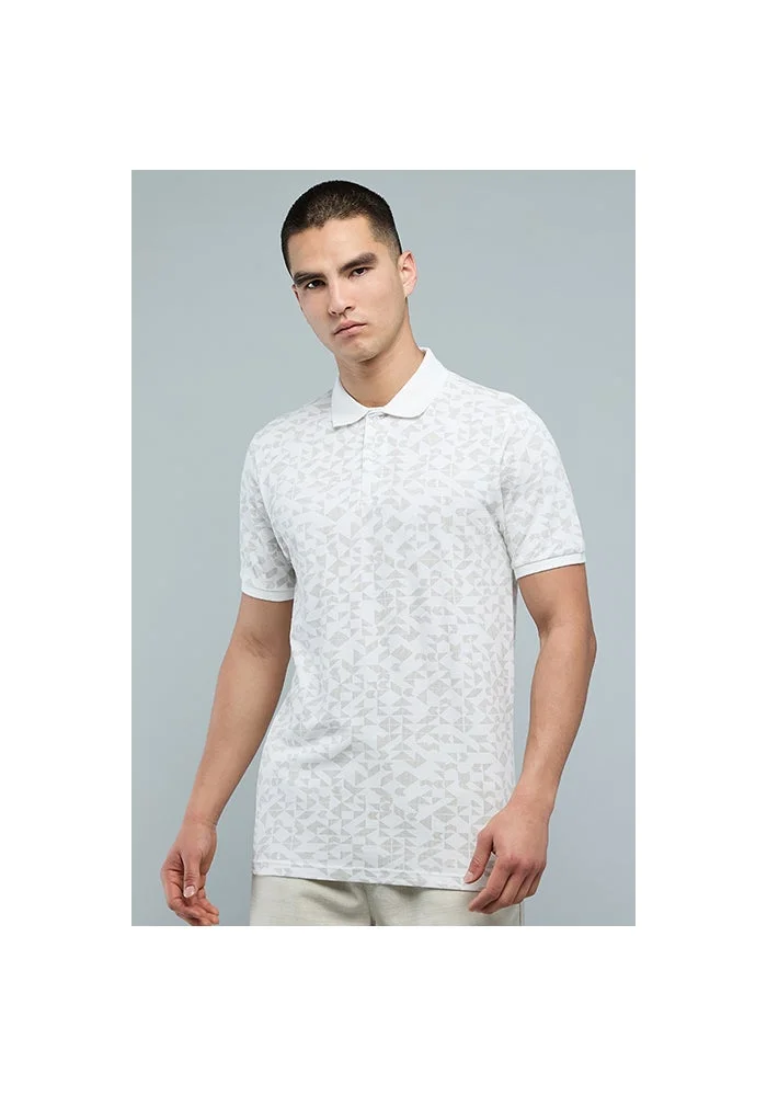 R&b Printed Polo T-Shirt with Short Sleeves