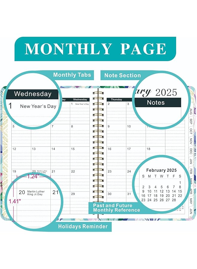 erorex 2025 Planner Planner Notepad Weekly And Monthly Notepad Habit Tracker Academic Planner Notebook Daily Work Planner College Study Supplies Improving Your Time Management Skill B16  - Image 3