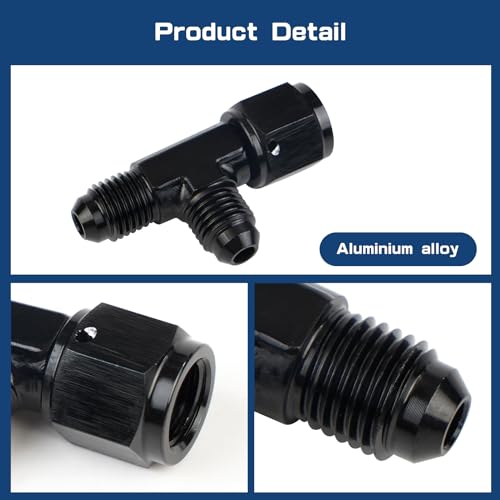 YESHMA Steam Vent Hose Kit 4 AN Aluminum Complete Coolant Crossover Transmission Fluid Cooler Hose Line Stainless Steel with Hardware and Hoses Kit Compatible With LSX LS1 LS2 LS6 LM7 Black - Image 3