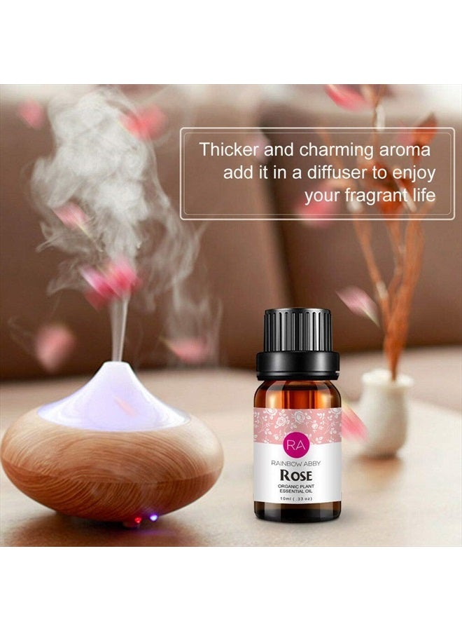 Rainbow Abby Rose Essential Oil 100% Pure Organic Rose Oil for Diffuser, Perfume, Massage, Aroma, Bath - 10ML - Image 4