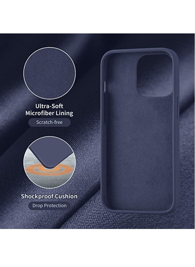 DUSALA - Soft Liquid Silicon Case Compatible with iPhone 13 Pro Case,Shock-Proof Protective Case Matte Finish Cover designed for iPhone 13 Pro (2021)- Light Blue - Image 1