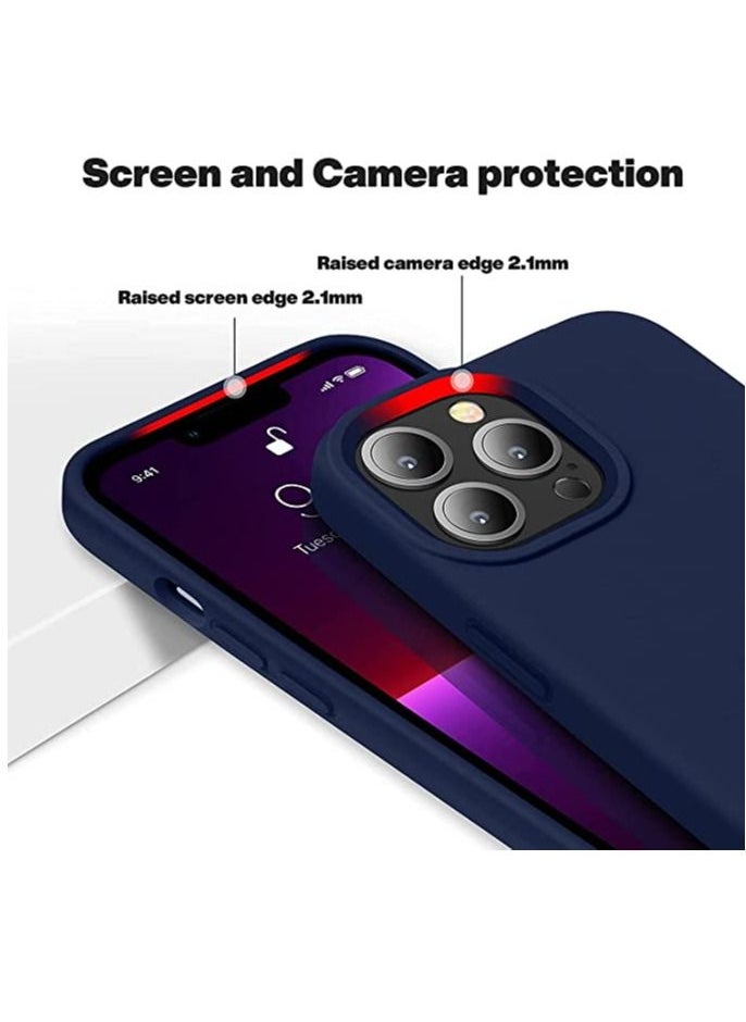 DUSALA - Soft Liquid Silicon Case Compatible with iPhone 13 Pro Case,Shock-Proof Protective Case Matte Finish Cover designed for iPhone 13 Pro (2021)- Light Blue - Image 1