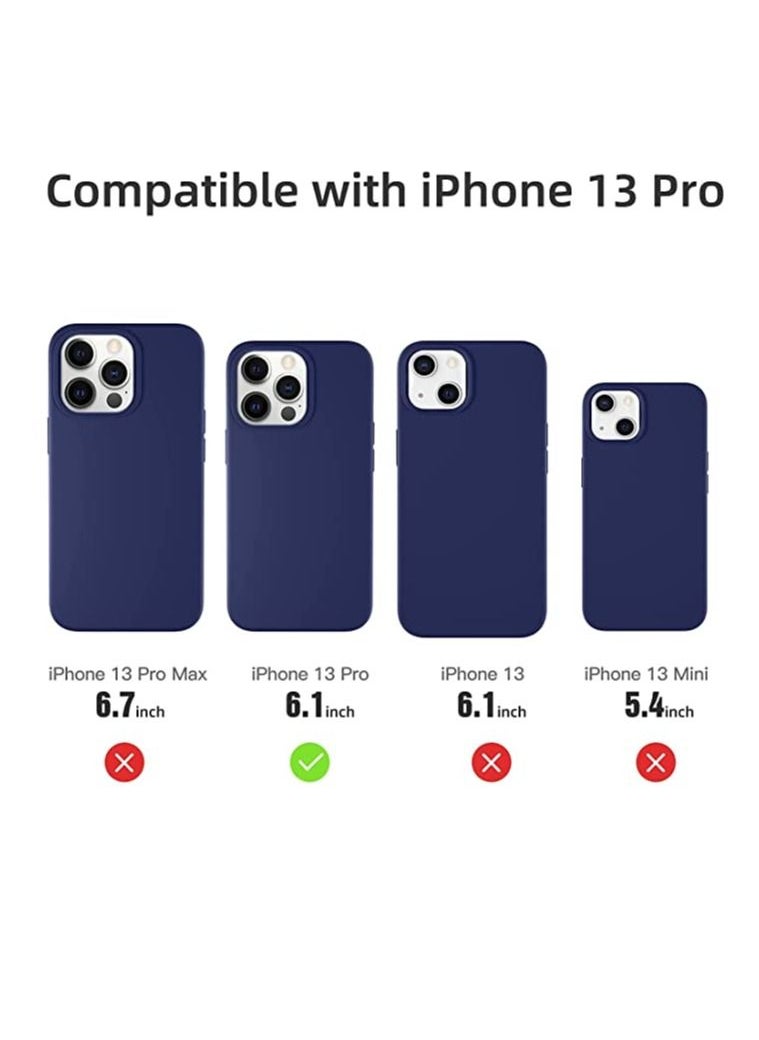DUSALA - Soft Liquid Silicon Case Compatible with iPhone 13 Pro Case,Shock-Proof Protective Case Matte Finish Cover designed for iPhone 13 Pro (2021)- Light Blue - Image 1