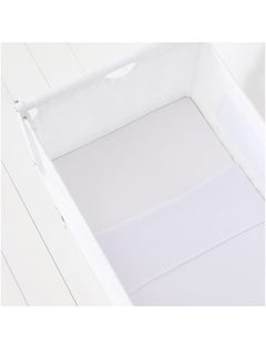Snuz طقم سرير أطفال مكون من 3 قطع من قطن جيرسي ناعم - أبيض 90 × 1 × 45 سم  - Image 2