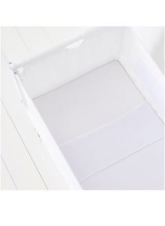 Snuz 3 Pieces Crib Bedding Set 100% Soft Jersey Cotton, Contents - X1 Blanket, X2 Crib Sheets, Infant And Baby, Color - White, Fitted Sheet Size:44 X 80Cm (Max.), Blanket Size: 75 X 75Cm  - Image 2