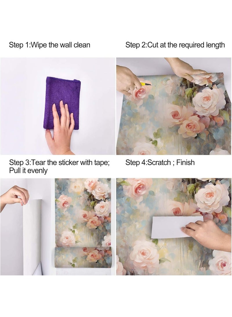 [ بفك ] 40cm * 5M ورق الحائط ، التصميم الإبداعي ، لون نمط خلفية ذاتية اللصق ، تنطبق على مجموعة متنوعة من ديكور المنزل - Image 3