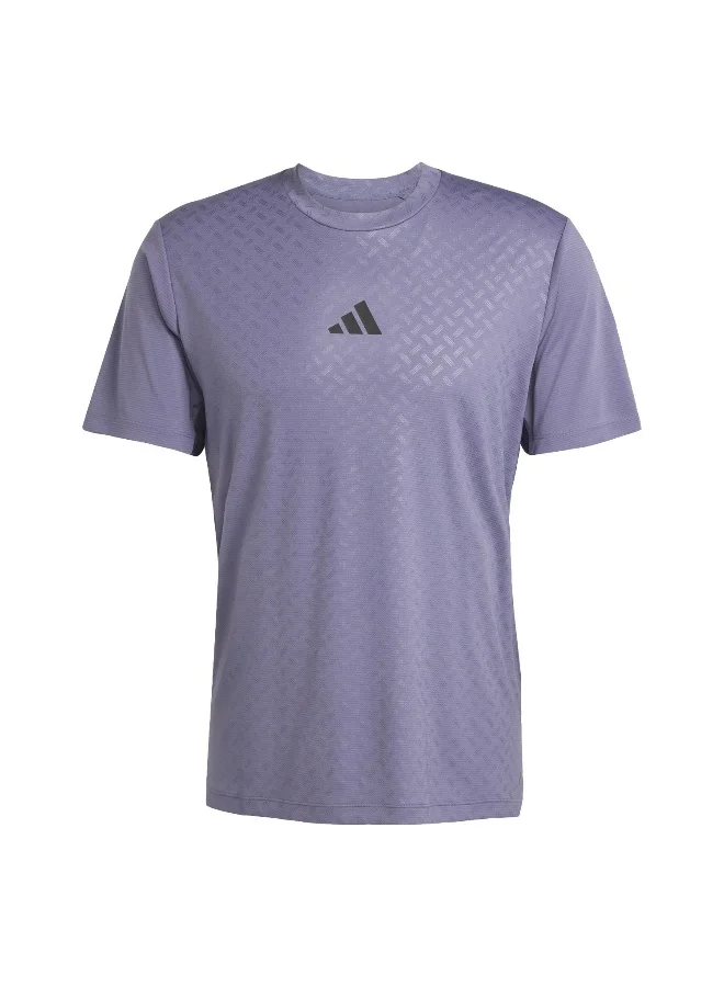 Adidas Adidas Power 3S Tee Purple T-Shirt (Short Sleeve) T-Shirts For Men