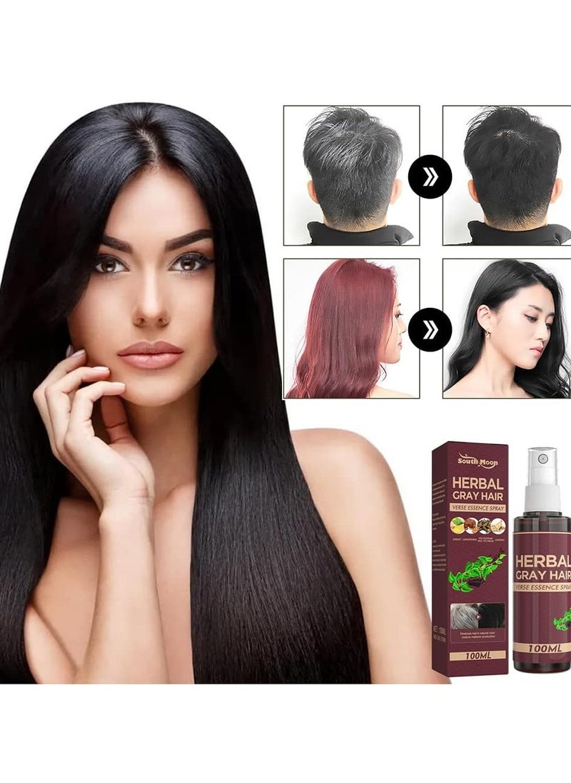 SOUTH MOON - Shampoo for Women Hair Growth Spray,100ml Hair Nutrition Liquid Spray,Nourishing Healthier Hair,White To Blacks Hair Root Nutrition for Hair Care, Hair Oil Natural Natural 100ml - Image 1