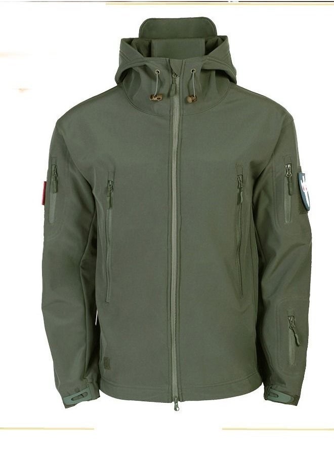 NIBEMINENT 3-in-1 Men's Outdoor Soft Shell Plus Fleece Windproof Jacket With Detachable Lining Autumn Clothing  - Image 2