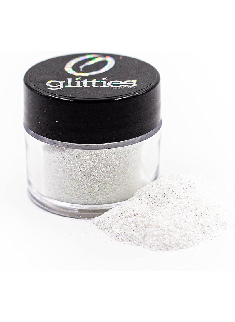 Glitties - ICY Mint - Cosmetic Grade Extra Fine (.006") Loose Glitter Powder Safe for Skin! Perfect for Makeup, Body Tattoos, Face, Hair, Lips, Soap, Lotion, Nail Art - (10 Gram Jar) - Image 1