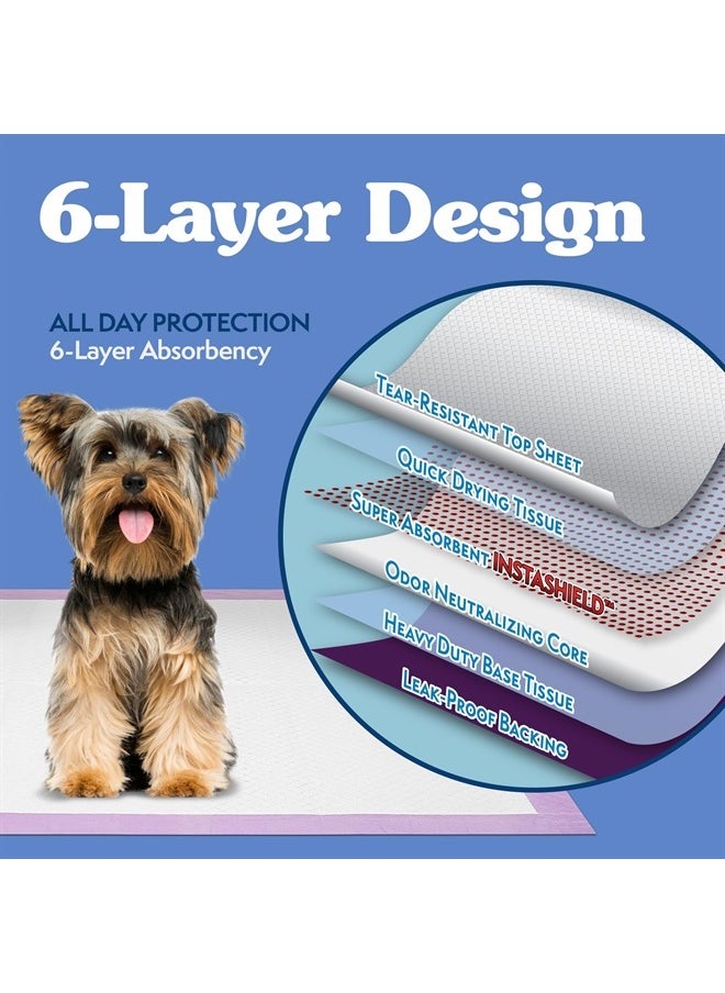 Simple Solution 6-Layer All Day Premium Dog Pads | Lavender Scent | 23 x 24 100 pads  - Image 2