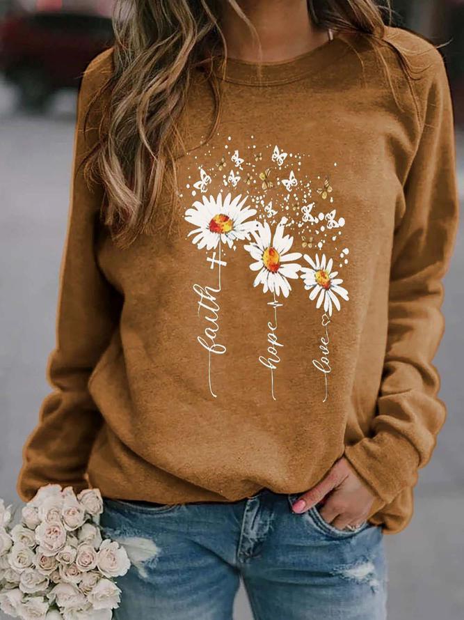 Spot wish ebay independent station loaded loose round neck sweater AliExpress creative Christmas men and women Khaki L - Image 1