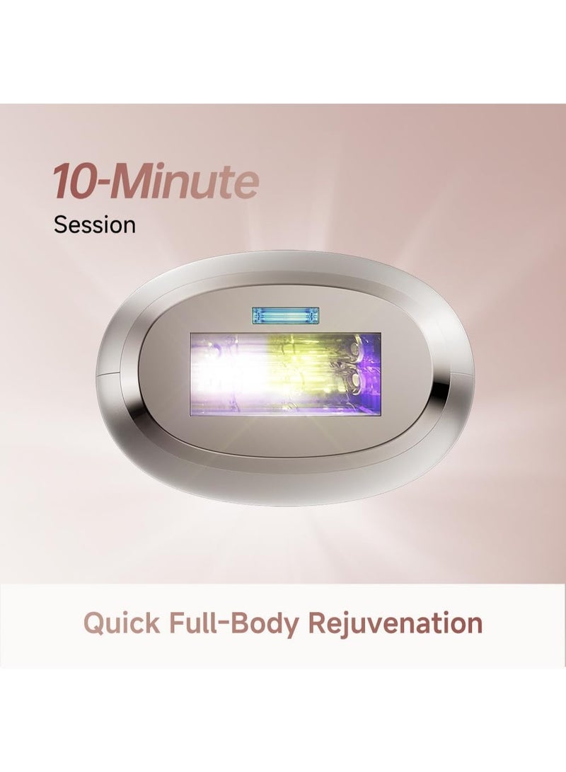 Dreame Nova IPL Hair Removal Device, Permanent Laser Hair Removal with Sapphire Ice Cooling, 27J Dual-Lamp High Energy, Adaptizone AI Sensor for Body, Face & VIO Bikini Line, At-Home Hair Remover - Image 3
