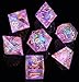 YEMEKO Sharp Edge DND Dice Set Handmade 7 Accessories Dice for Dungeons and Dragons TTRPG Games MultiSided RPG Polyhedral Resin Sharp Edge Dice Roleplaying Games - Image 2