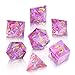 YEMEKO Sharp Edge DND Dice Set Handmade 7 Accessories Dice for Dungeons and Dragons TTRPG Games MultiSided RPG Polyhedral Resin Sharp Edge Dice Roleplaying Games - Image 4