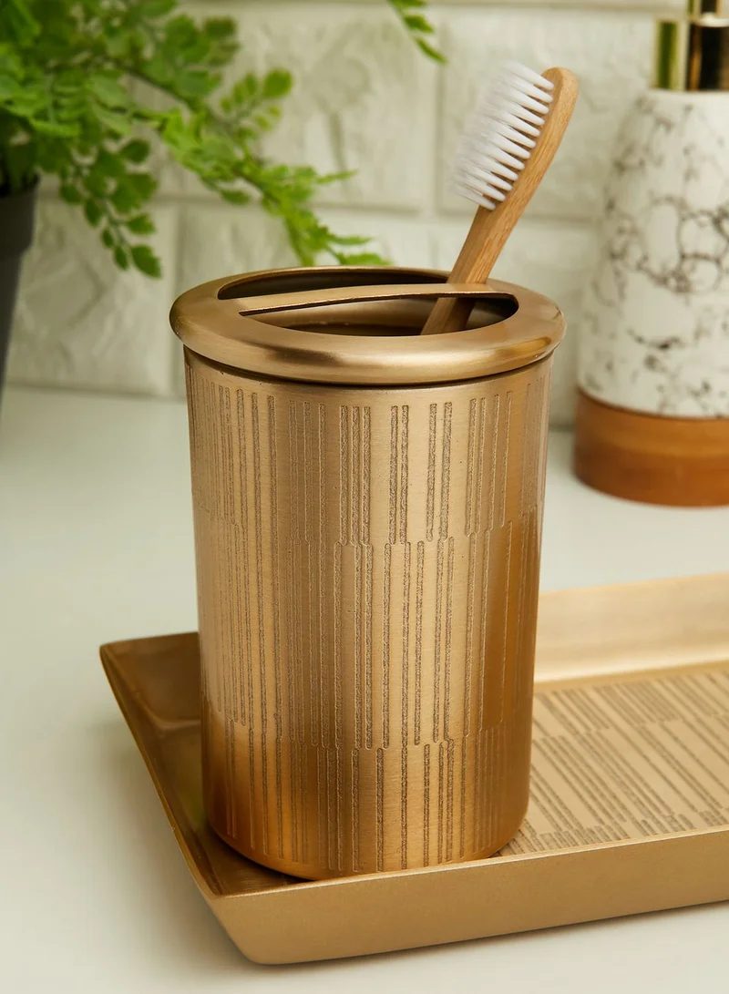 Premier Allegra Champagne Gold Toothbrush Holder