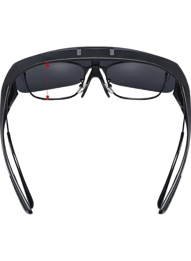 Lesca Lunetier Clip-On Sunglasses For Nearsighted Men, Polarized Driving Glasses, Night Vision Glasses, Day And Night Dual-Use Sunglasses Clip For Women - Image 2