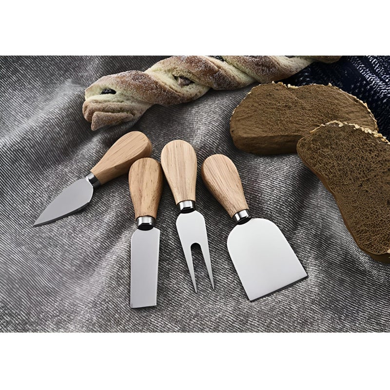 Advanced Stainless Steel Cheese Knives with Ergonomic Handles, Cheese Cutter, Sharp Butter Knife for Cutting Cheese and Spreading Butter Easily, Perfect for Entertaining - Image 1