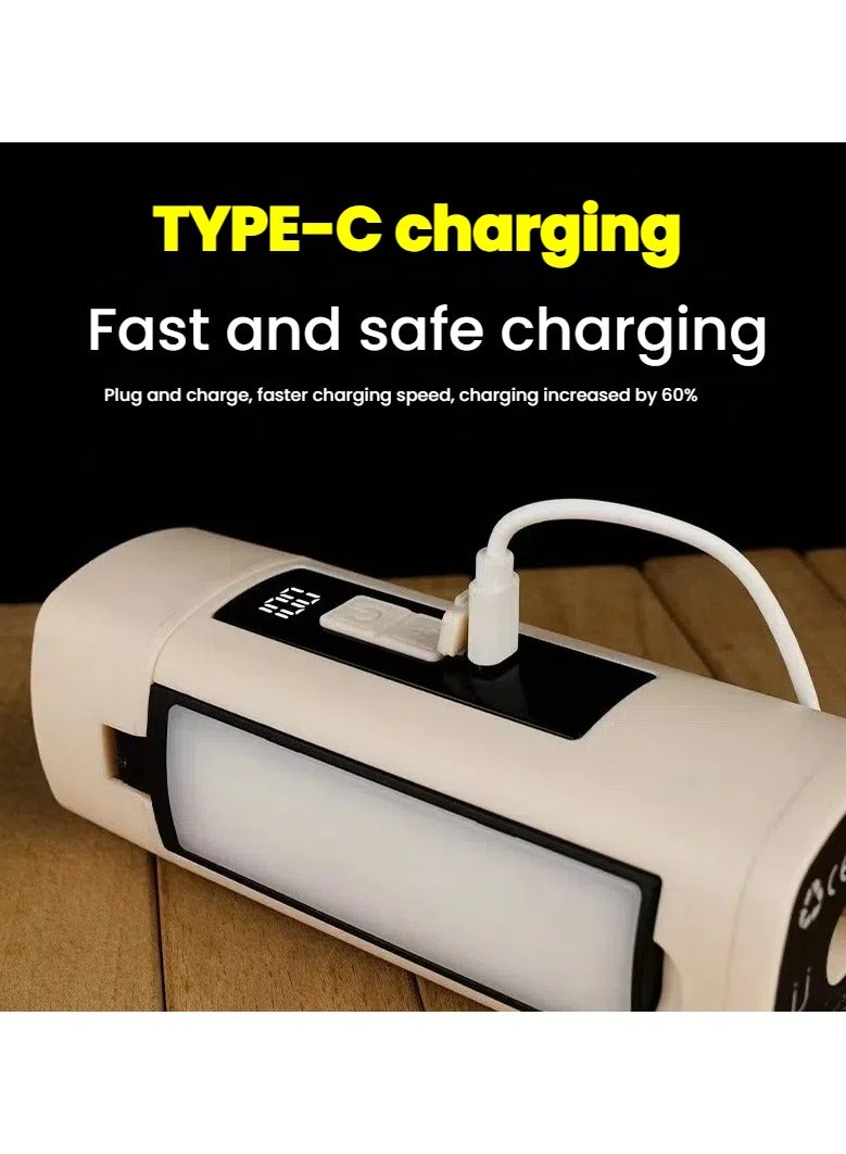 general Outdoor Multifunctional Camping Light Rechargeable Retractable Folding Lighting Hanging Light Tent Light Camp Light Camping Light USB - Image 1