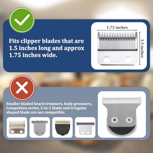CR8GR8 Clipper Guards Set 10 12 14 16 18 20 Compatible with Wahl Clippers, 6pcs Extra Long Clipper Guides Replacement - 2.5", 2.25", 2", 1.75", 1.5", 1.25" Hair Guard Clipper, Black Clipper Guards for Wahl - Image 3