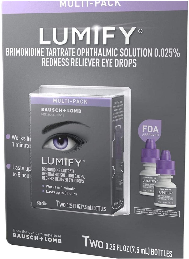 LUMIFY - Redness Reliever Eye Drops 7.5ml pack of 2 - Image 1