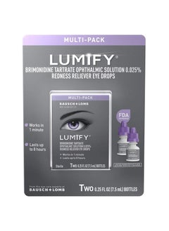 Redness Reliever Eye Drops 7.5ml pack of 2