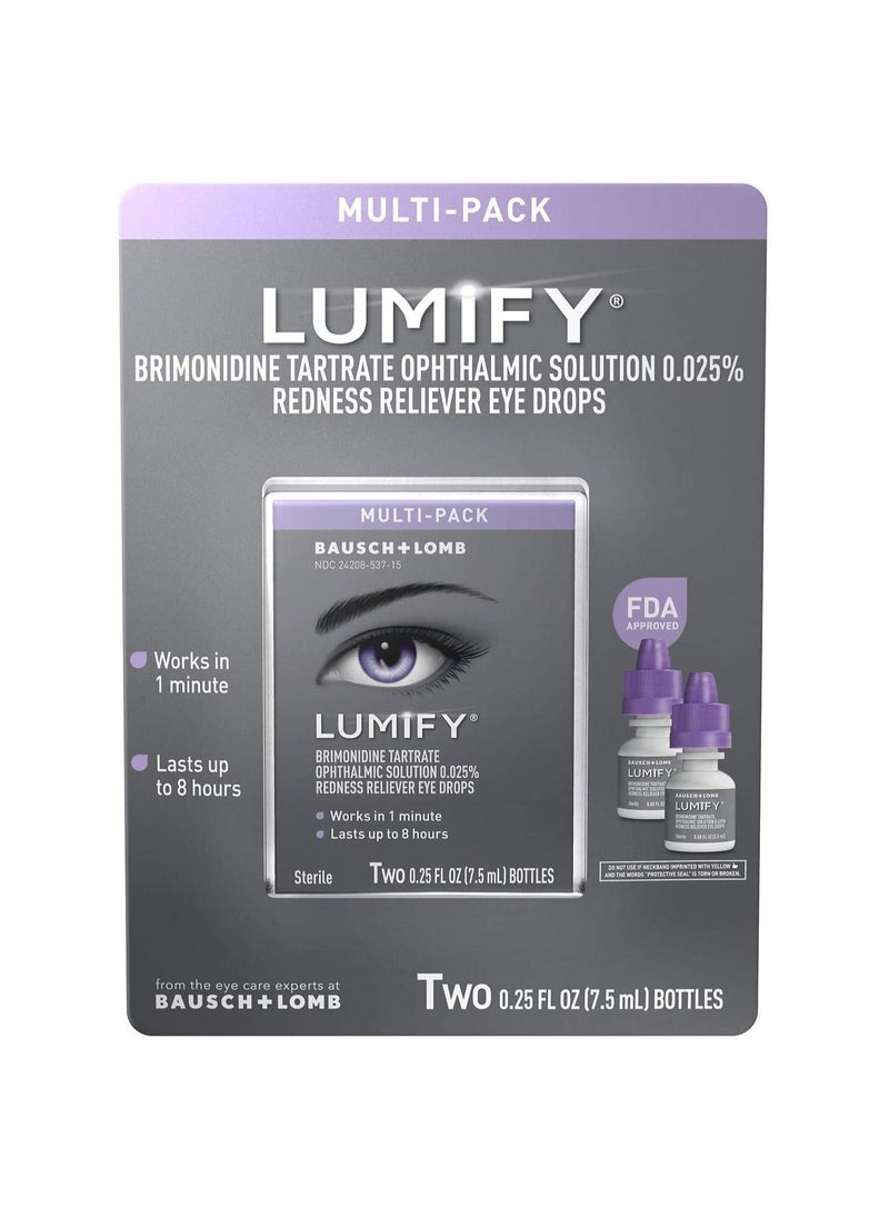 LUMIFY - Redness Reliever Eye Drops 7.5ml pack of 2 - Image 1