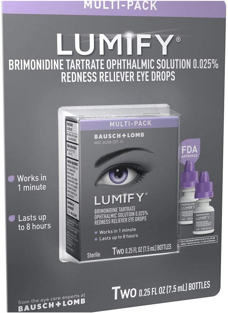 LUMIFY - Redness Reliever Eye Drops 7.5ml pack of 2 - Image 1