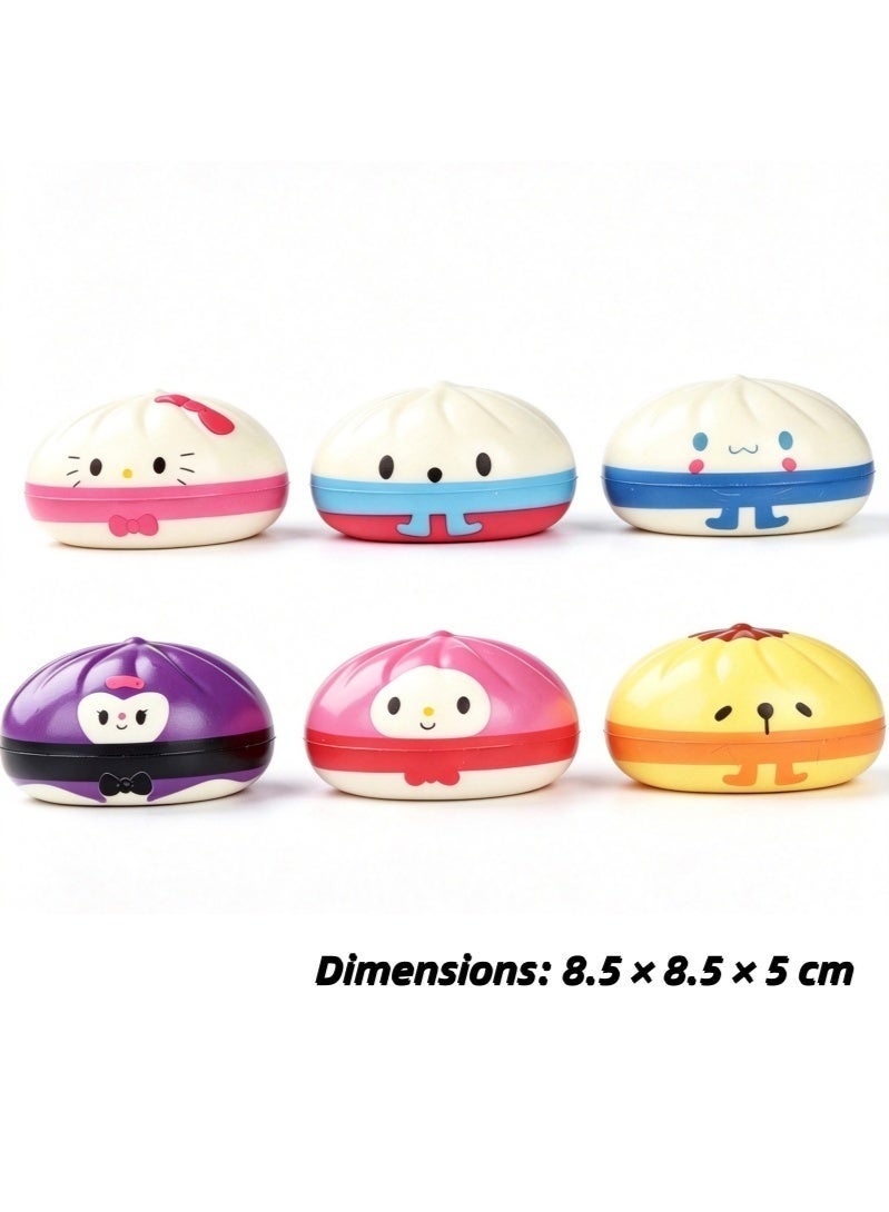 Sanrio Dumpling Squishy-Sanrio — Full Box (12 pcs), Fidget Toys Adults & Teens, Sensory Stress Ball Squeeze Toys for Stress Relief - Image 2